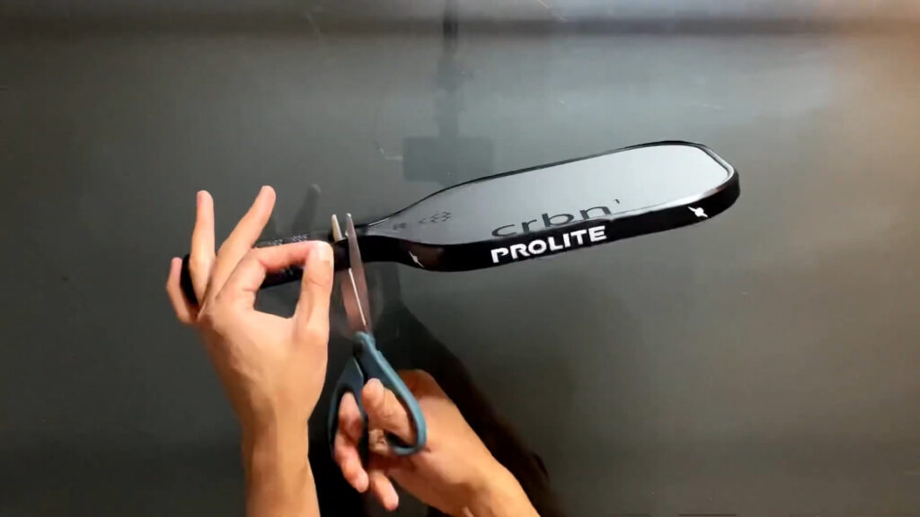 adding lead tape texture To Pickleball Paddle
